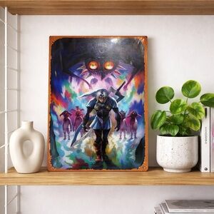 Legend of Zelda: Majora's Mask Fierce Deity Link metal art.